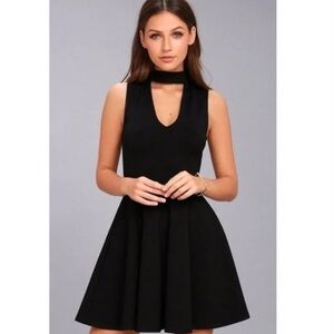 Lulu’s Loving You is Easy Black Skater Dress
